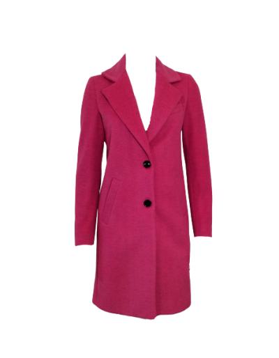 manteau droit rose