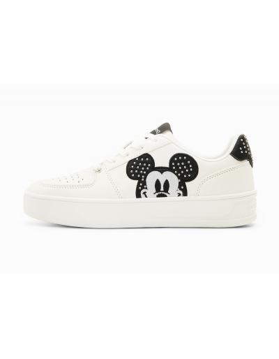 DESIGUAL - Baskets clous Mickey Mouse, blanche