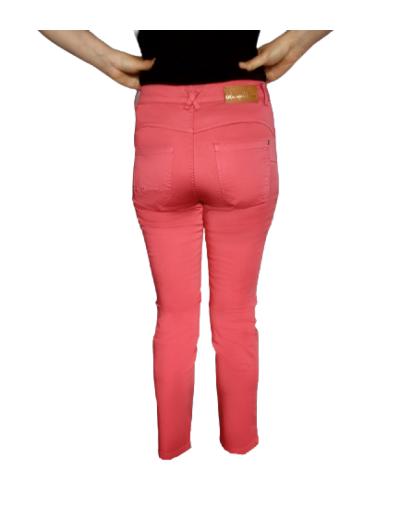 LOLA ESPELETA - Pantalon framboise, coupe droite