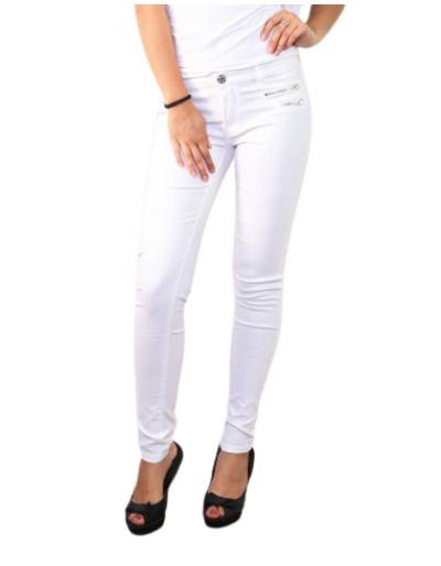 Pantalon huilé, blanc - Taille XL