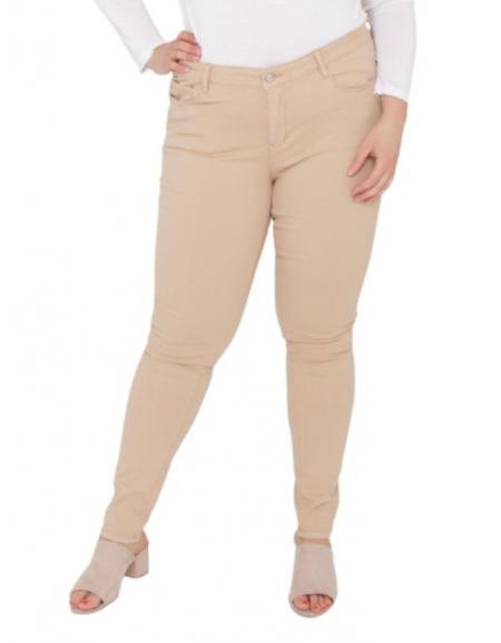 Jean beige, push-up - Taille 42