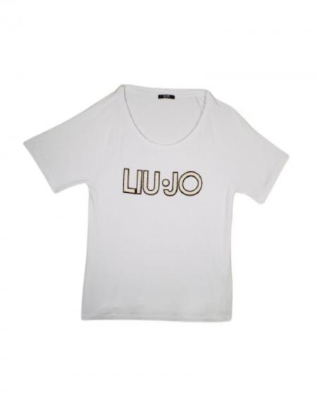 LIU.JO SPORT - Tee-shirt blanc avec imprimé
