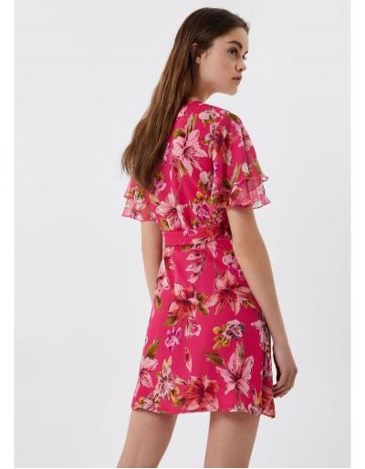 LIU.JO - Robe courte rose à motifs - Taille 38