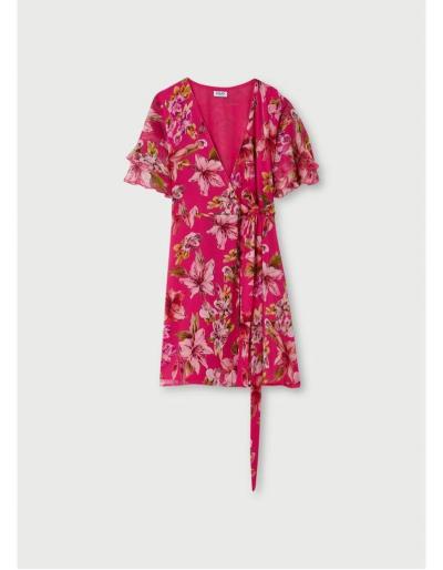 LIU.JO - Robe courte rose à motifs - Taille 38