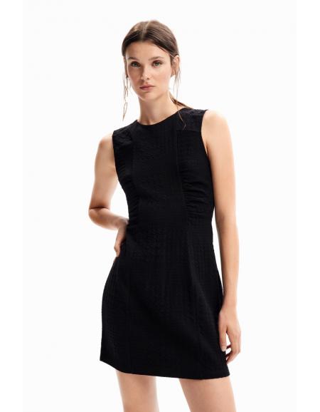 DESIGUAL - Mini-robe texturée, noir