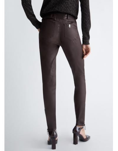  LIU.JO - Pantalon skinny bottom up, café ou noir