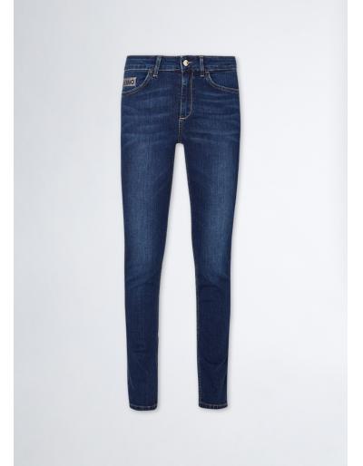 LIU.JO - Jeans skinny bottom up, denim bleu foncé