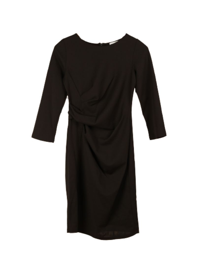 Revd Elle Robe Midi Noire Tailles S Coloris Noir