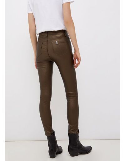 LIU.JO - Pantalon skinny avec zip, bronze - US 24