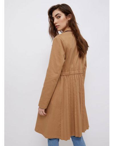 LIU.JO - Trench-coat avec plissé dans le dos, camel