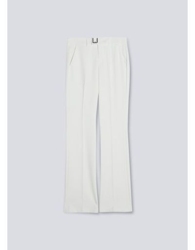 LIU.JO - Pantalon élégant à taille haute, blanc