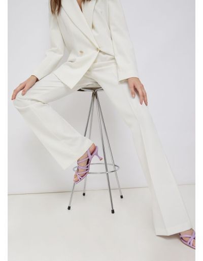 LIU.JO - Pantalon élégant à taille haute, blanc