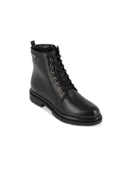 LES TROPEZIENNES - Boots à lacets en cuir, Noires - Pointure 41