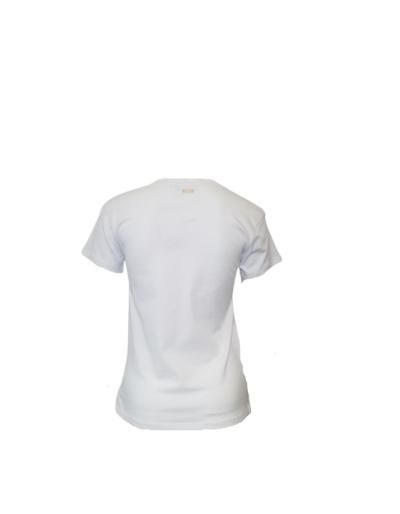 LES TROPEZIENNES - T-Shirt blanc avec motif animalier