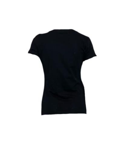 LIU.JO - T-shirt avec imprimé et strass, Noir 