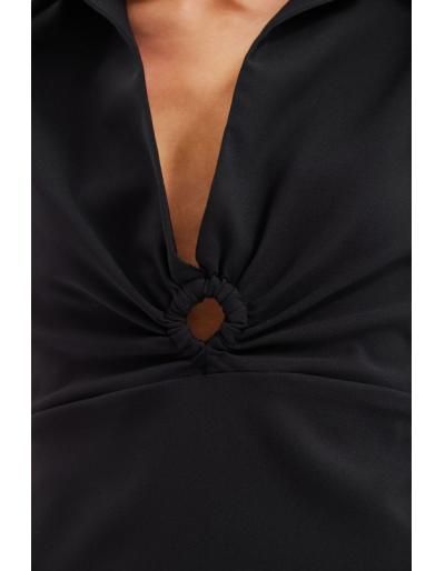 DESIGUAL - Robe courte ajustée rétro, Noire - Taille M