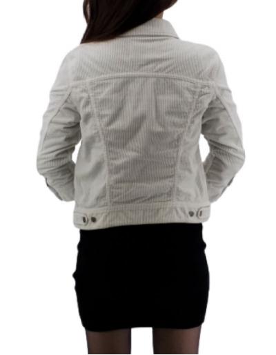 ACQUAVERDE - Veste velours blanc cassé - Taille XL
